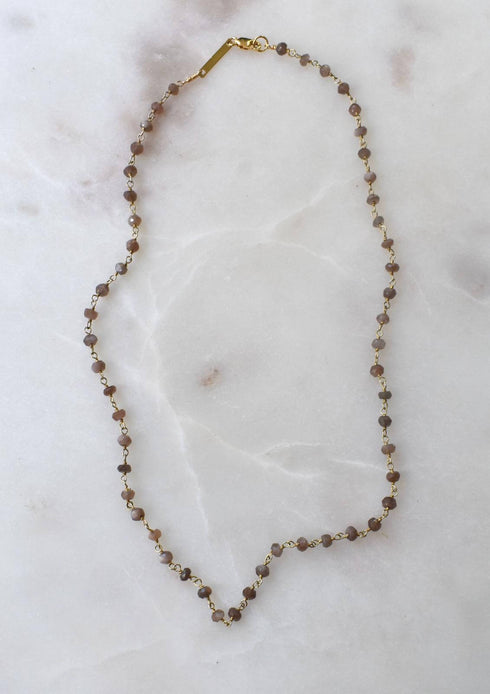 Smokey Quartz Multi Wrap Necklace